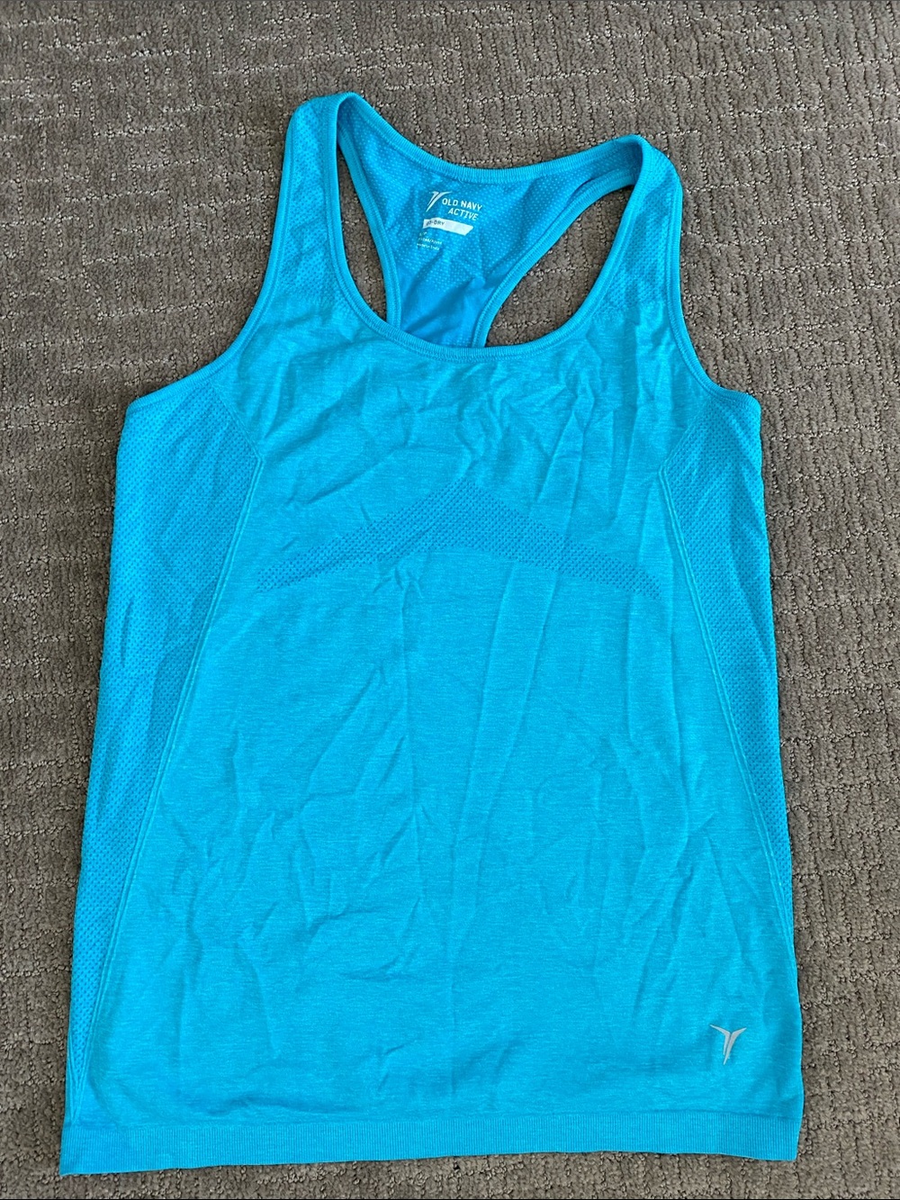 Old Navy Bright Aqua Racerback Tank Top